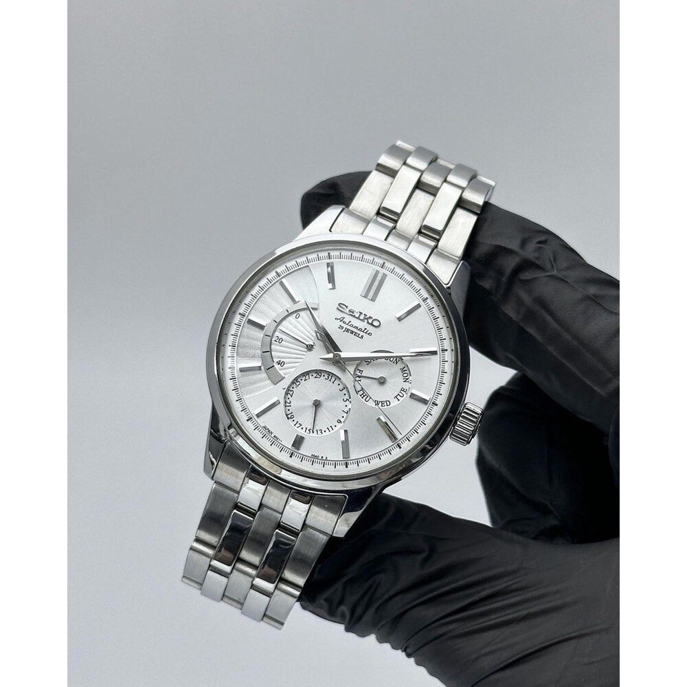 SOLD!!) 40mm • Seiko Sarc015 6R15-00A0 Stainless Steel Automatic 29 Jewel -  E&S Watches
